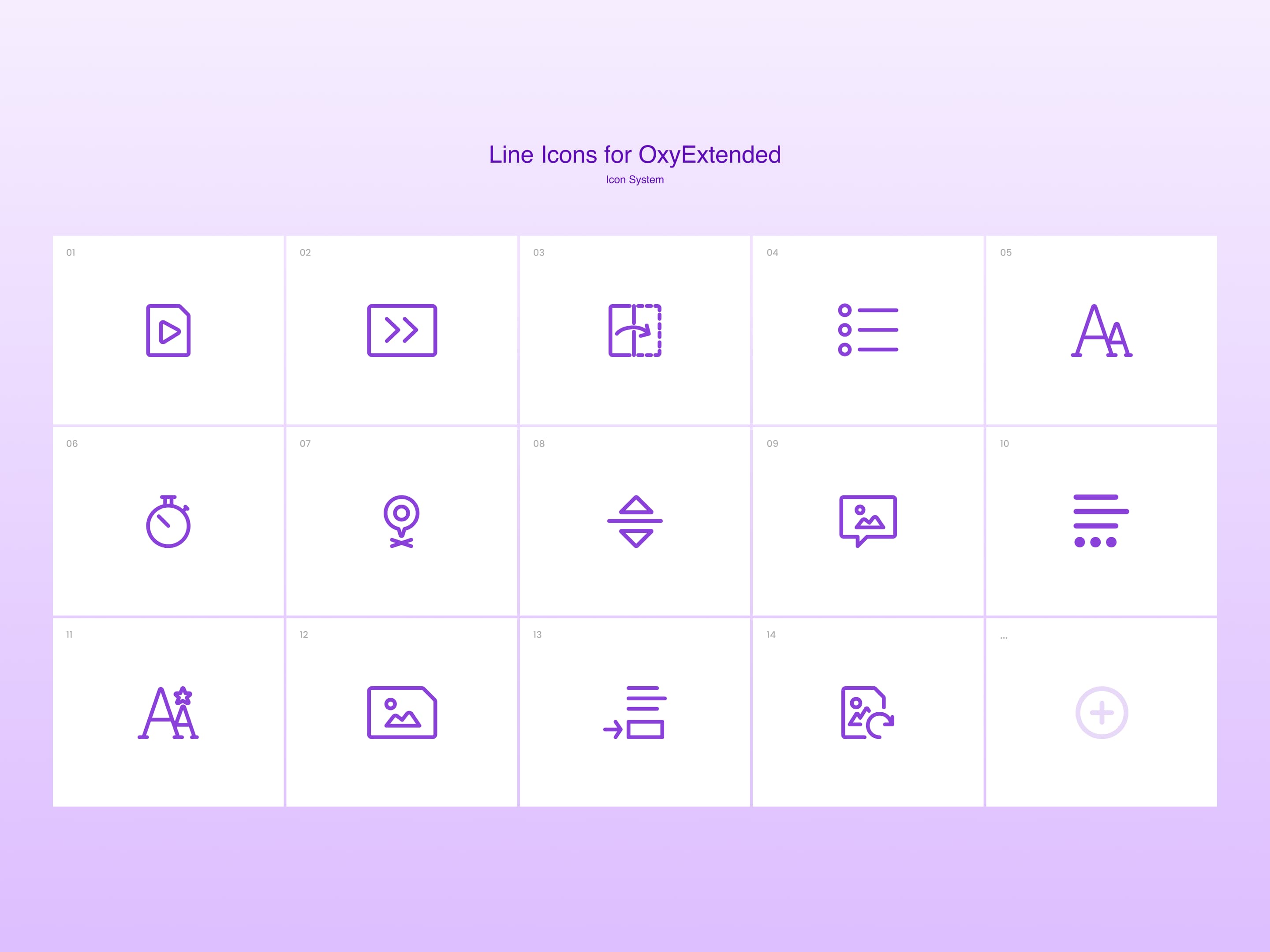 OxyExtended icon system designed by Mohit Panchal