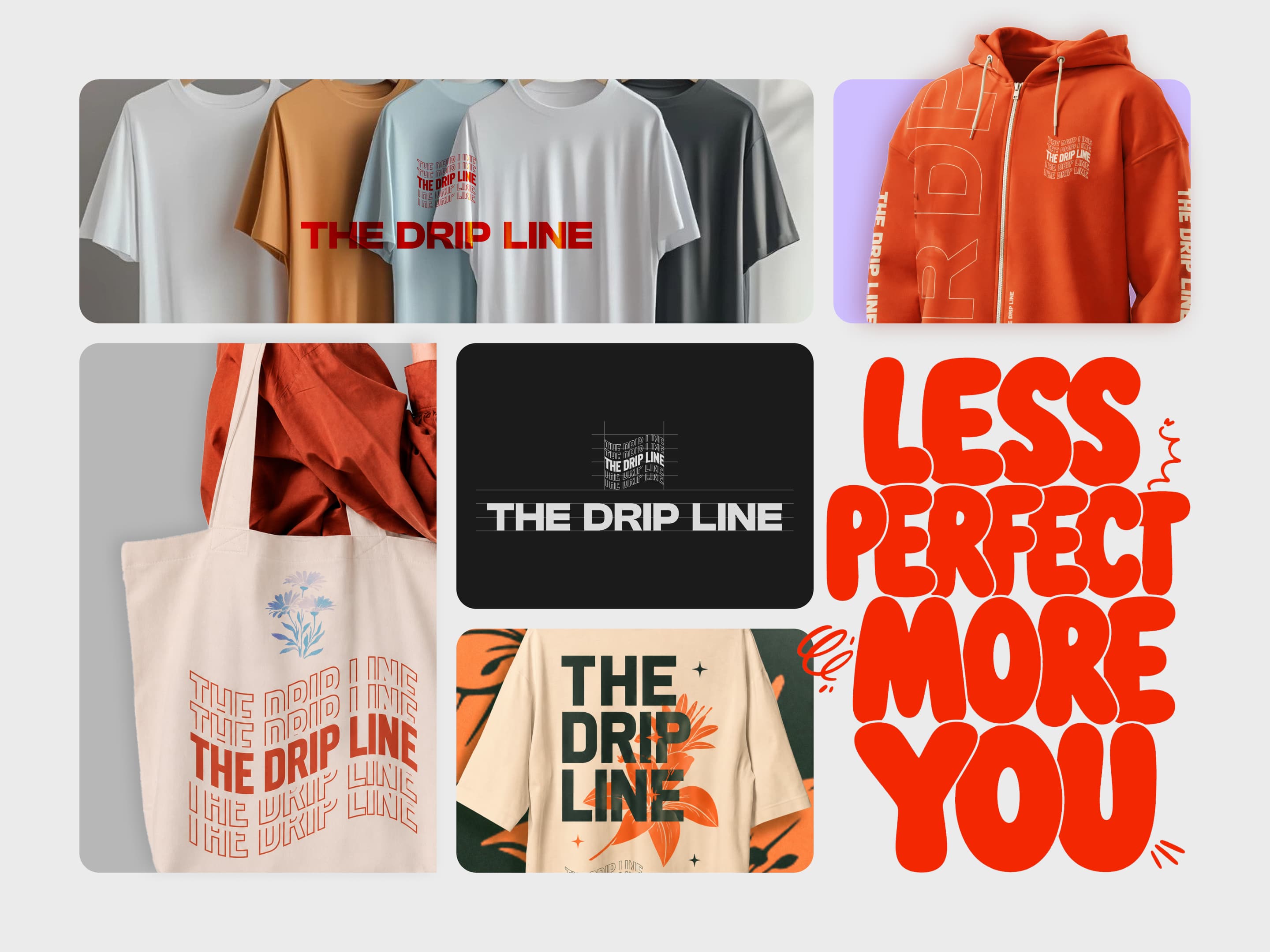 The Drip Line logo and brand identity design by Mohit Panchal