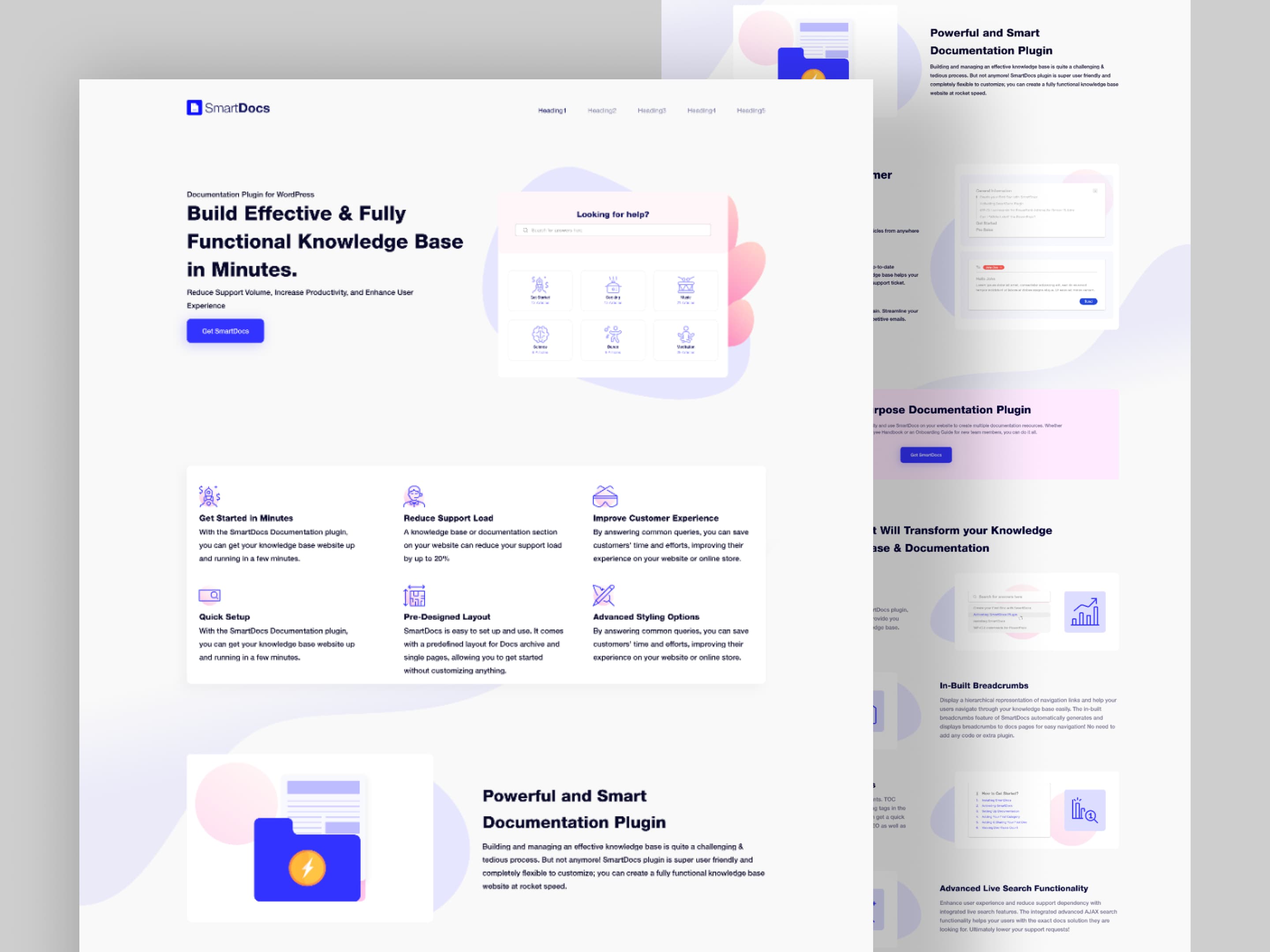 SmartDocs website design